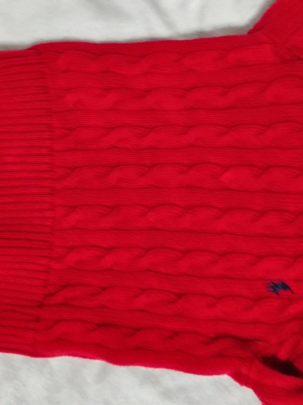 Polo by Ralph Lauren Red Knit Cardigan with Buttons